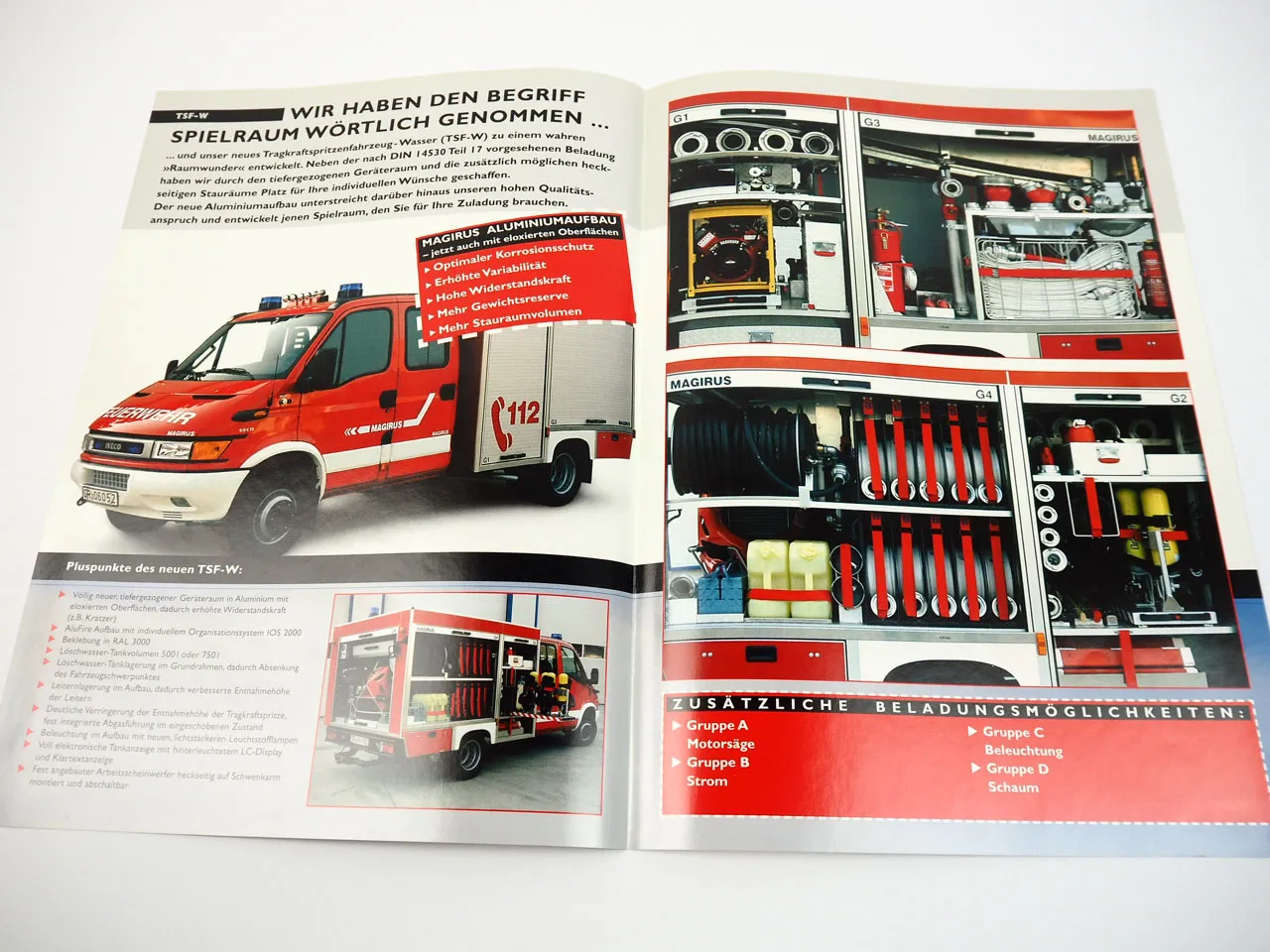 Iveco Magirus 65C15D TSF-W Feuerwehr Spritzenfahrzeug Prospekt 2002