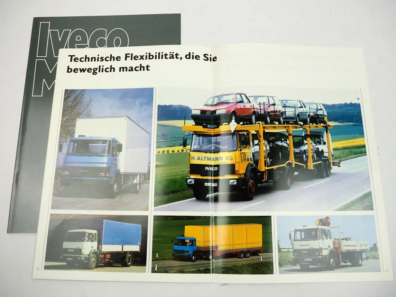 Iveco Magirus M Reihe 10,9 bis 17 t LKW 2x Prospekt 1984/88