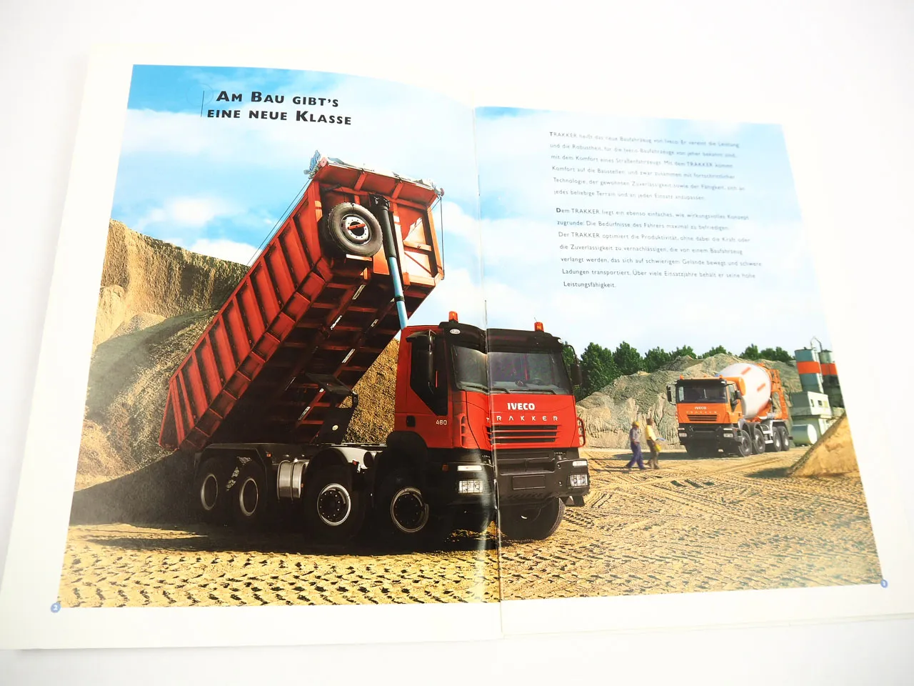 Iveco Takker Sattelzugmaschine LKW Kipper Betonmischer Prospekt 2005