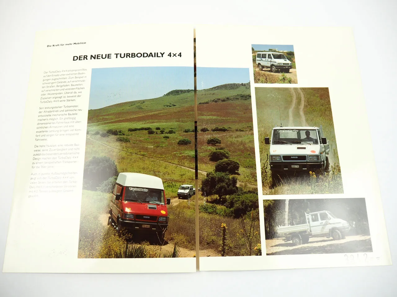 Iveco TurboDaily 4x4 Allrad Transporter Prospekt 1991