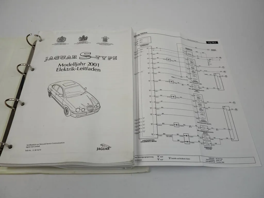 Jaguar S Type 2001 Schaltplan Elektrik Leitfaden ab VIN L86902 Werkstatthandbuch