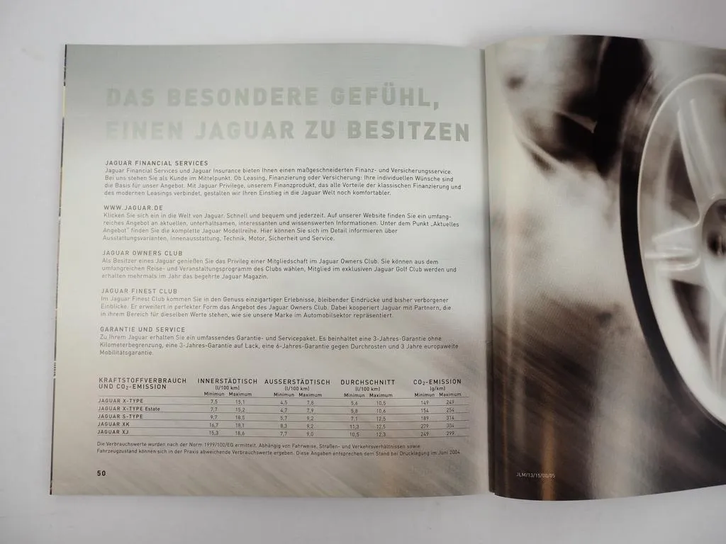 Jaguar X-Type Estate S-Type XK XJ Modelljahr 2005 Prospekt