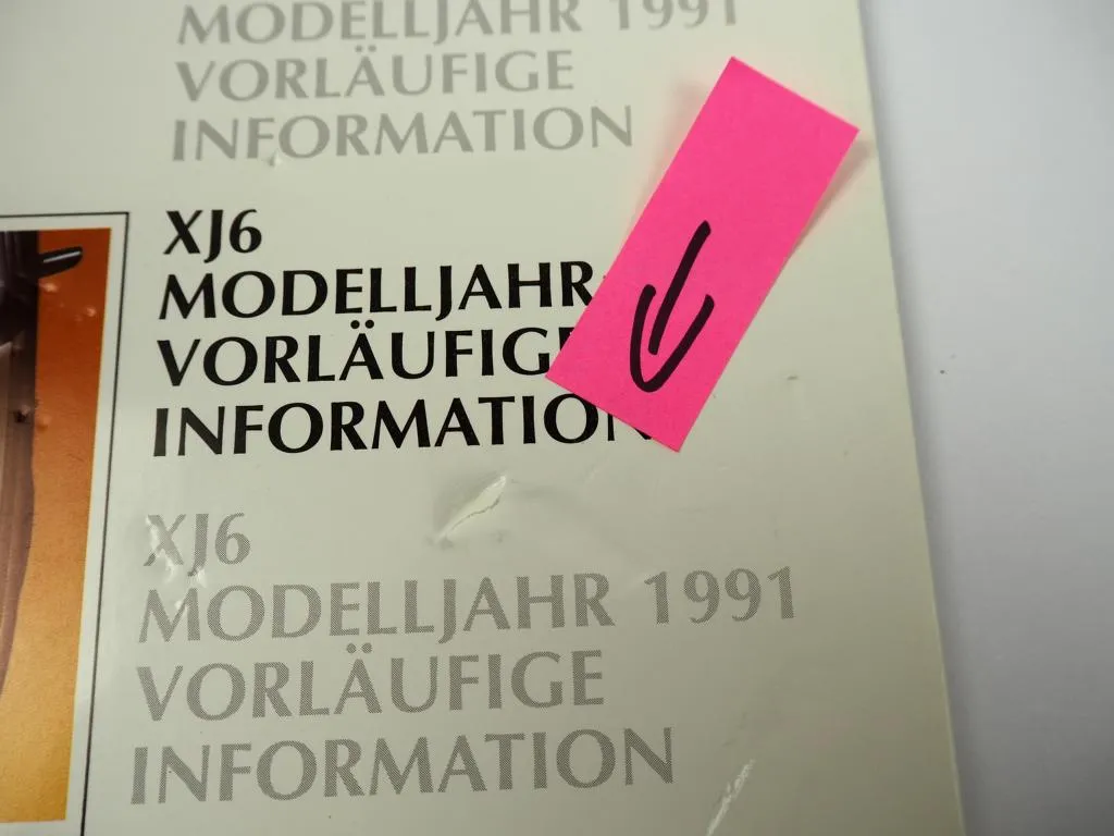 Jaguar XJ6 3.2 MJ 1991 Technische Anleitung Schaltplan Elektrik