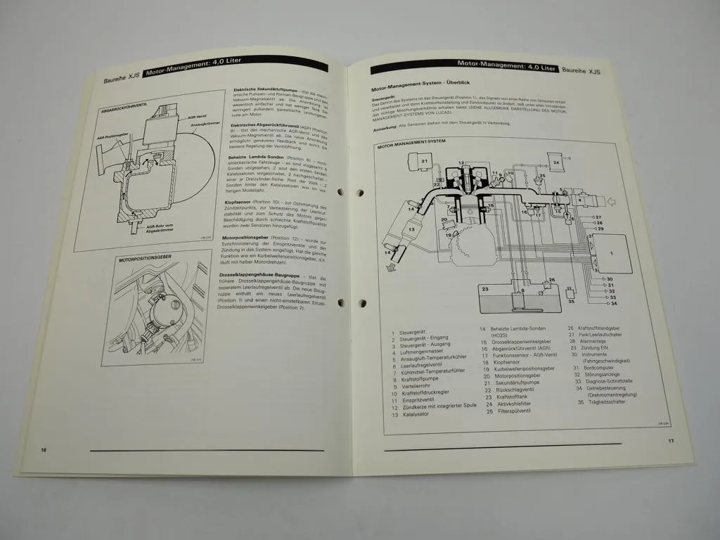 Jaguar XJ6 XJ12 V12 Änderungen MJ 1995 Technischer Leitfaden