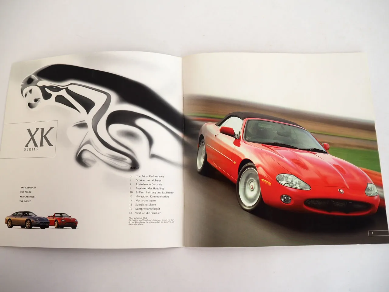 Jaguar XK Series XK8 XKR Prospekt Technische Daten Ausstattung ca. 2000