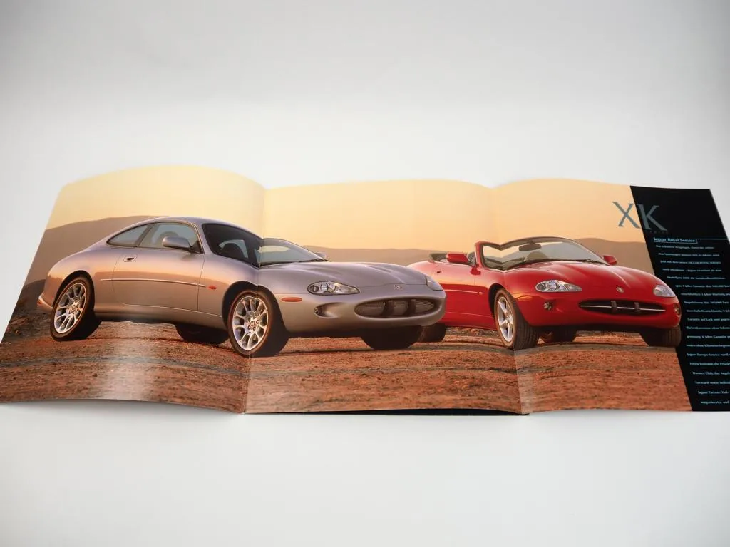 Jaguar XKR XK8 Coupe Cabriolet Prospekt technische Daten 38 Seiten Stand 3/2000