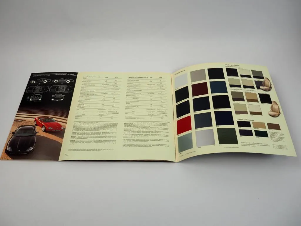 Jaguar XKR XK8 Coupe Cabriolet Prospekt technische Daten 38 Seiten Stand 3/2000