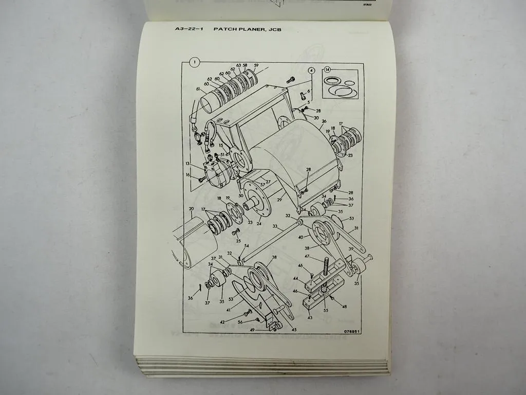 JCB 3CX Sitemaster Hammermaster 4C 4CN Excavator Loader Parts List Parts book