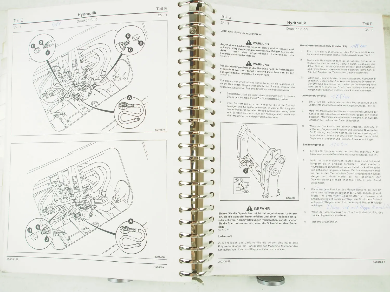 JCB 411 416 Radlader Reparaturanleitung Werkstatthandbuch Wartungshandbuch