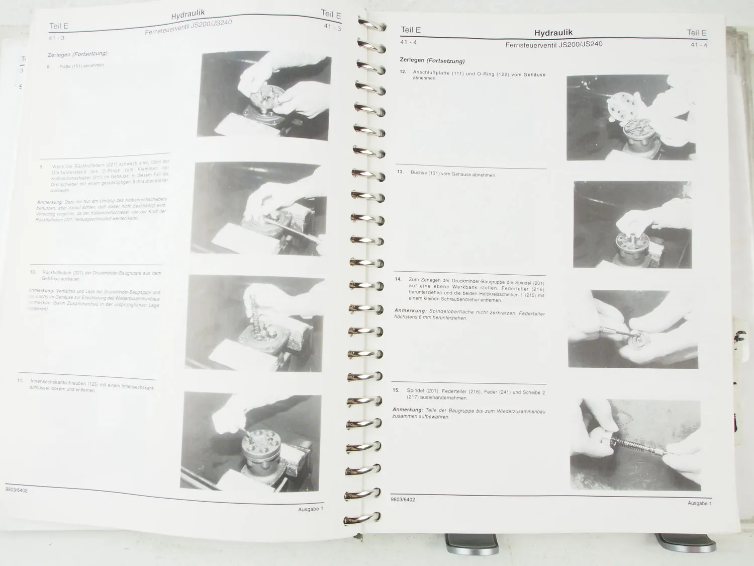 JCB JS 200 240 Bagger Reparaturanleitung Werkstatthandbuch