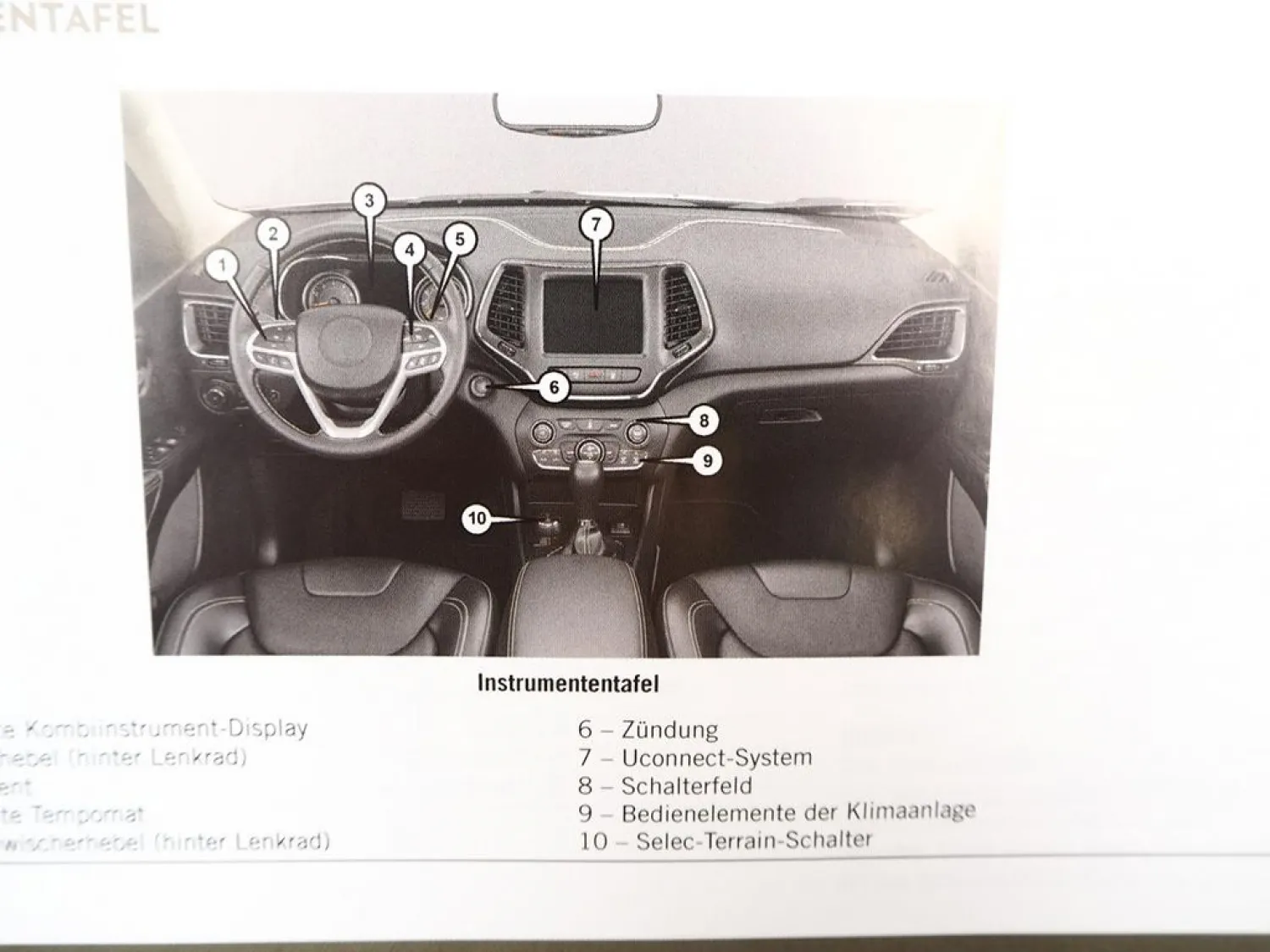 Jeep Cherokee KL Betriebsanleitung Bedienungsanleitung 2018 Bordbuch FCA