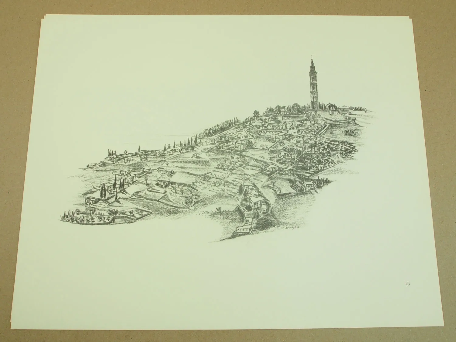 Jerusalemer Skizzen von Immolata Meyen 1971 Ben-Chorin und Düsing