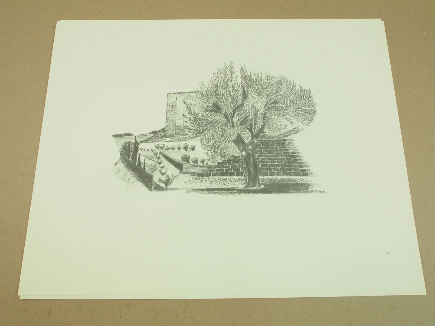 Jerusalemer Skizzen von Immolata Meyen 1971 Ben-Chorin und Düsing