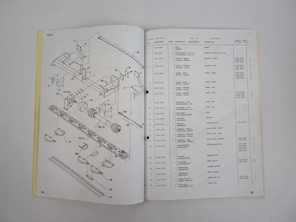 JF GD3200 Scheibenrmäher Ersatzteilkatalog Spare Parts Book 2001