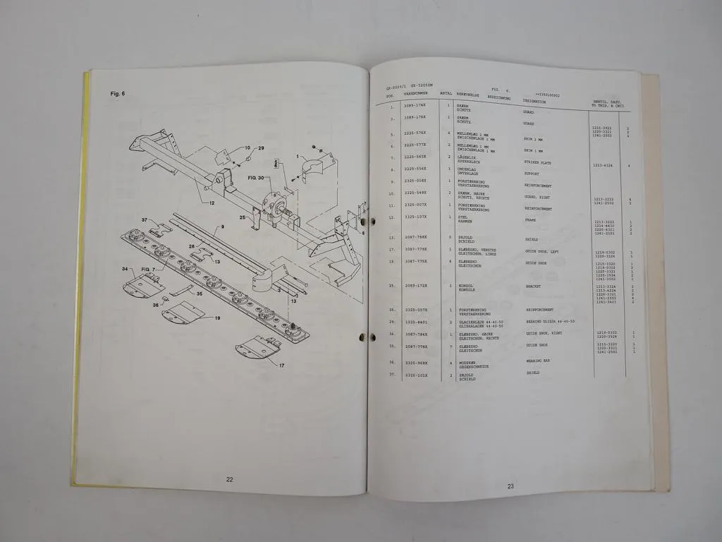 JF GX3205 SM Scheibenrmäher Ersatzteilkatalog Spare Parts Book 2005