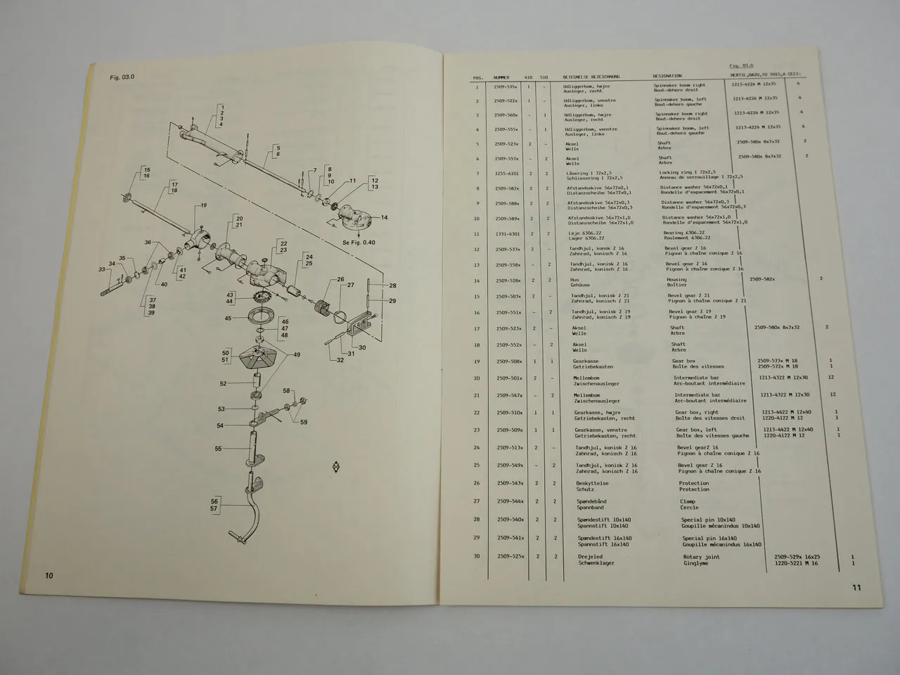 JF RV410 RV510 Kreisel Zettwender Tedder Ersatzteilkatalog Spare Parts List 1985