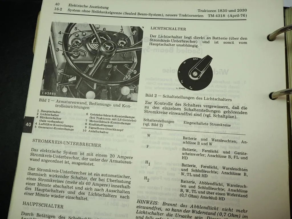 John Deere 1830 2030 Werkstatthandbuch Technisches Handbuch Reparaturanleitung