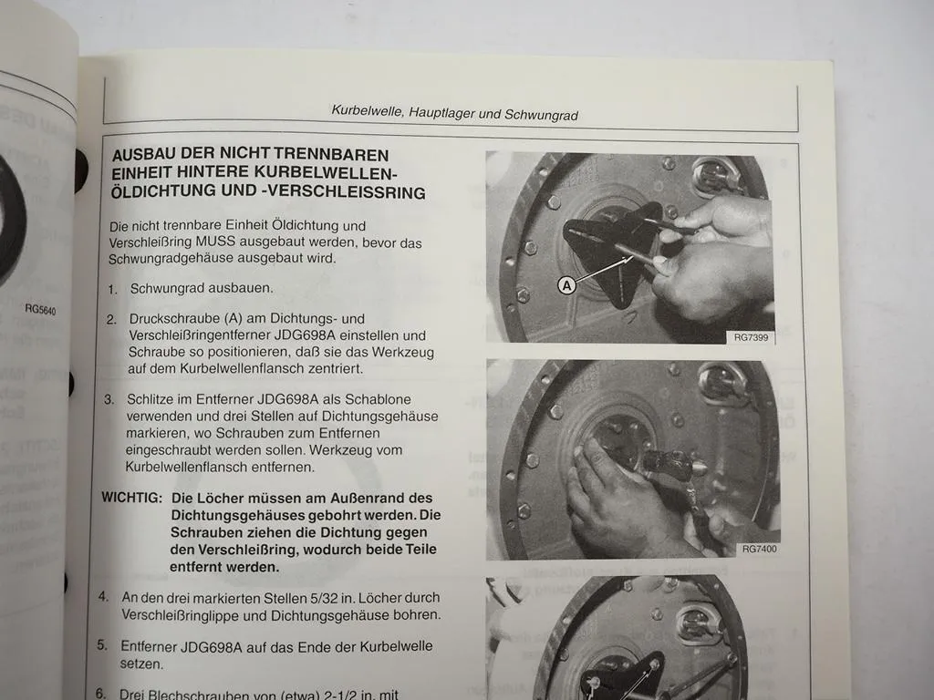 John Deere 4045 6068 Powertech Dieselmotor 4,5l 6,8l Werkstatthandbuch 1996