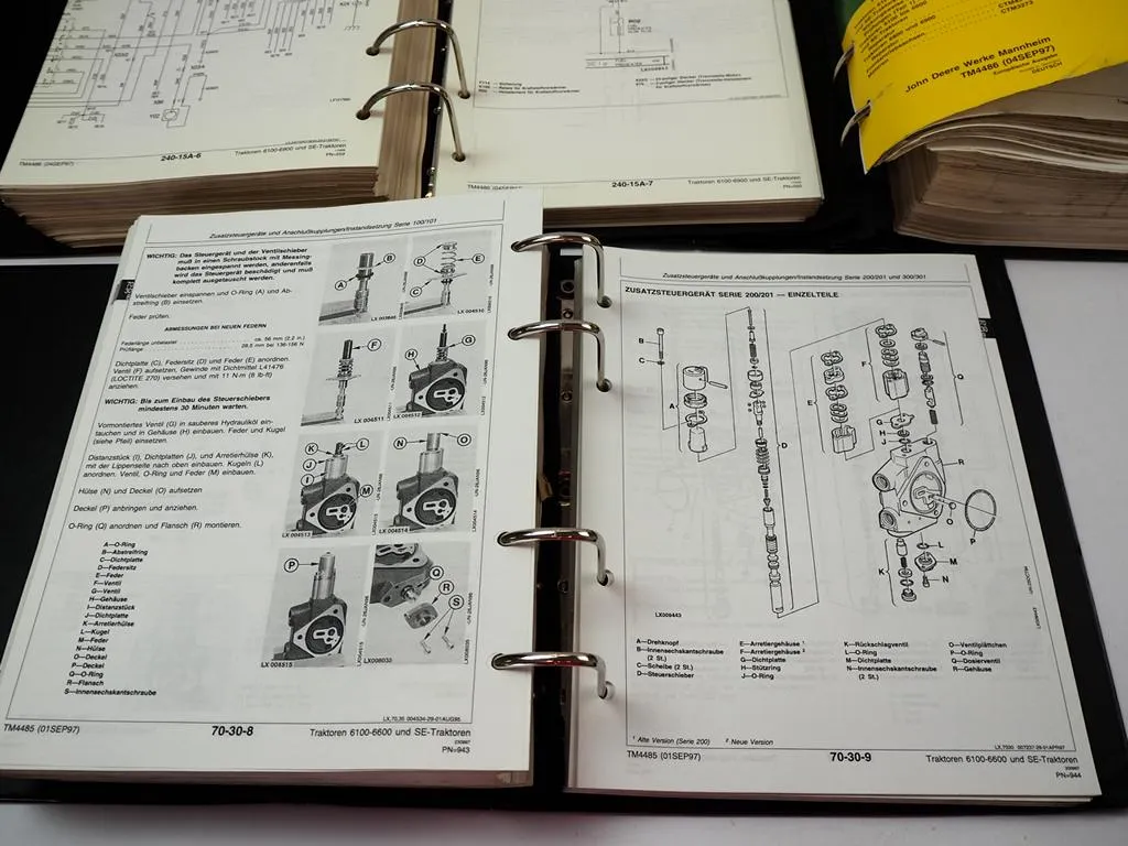 John Deere 6100 - 6600 und SE Traktoren Reparatur Prüfung Werkstatthandbuch 1997