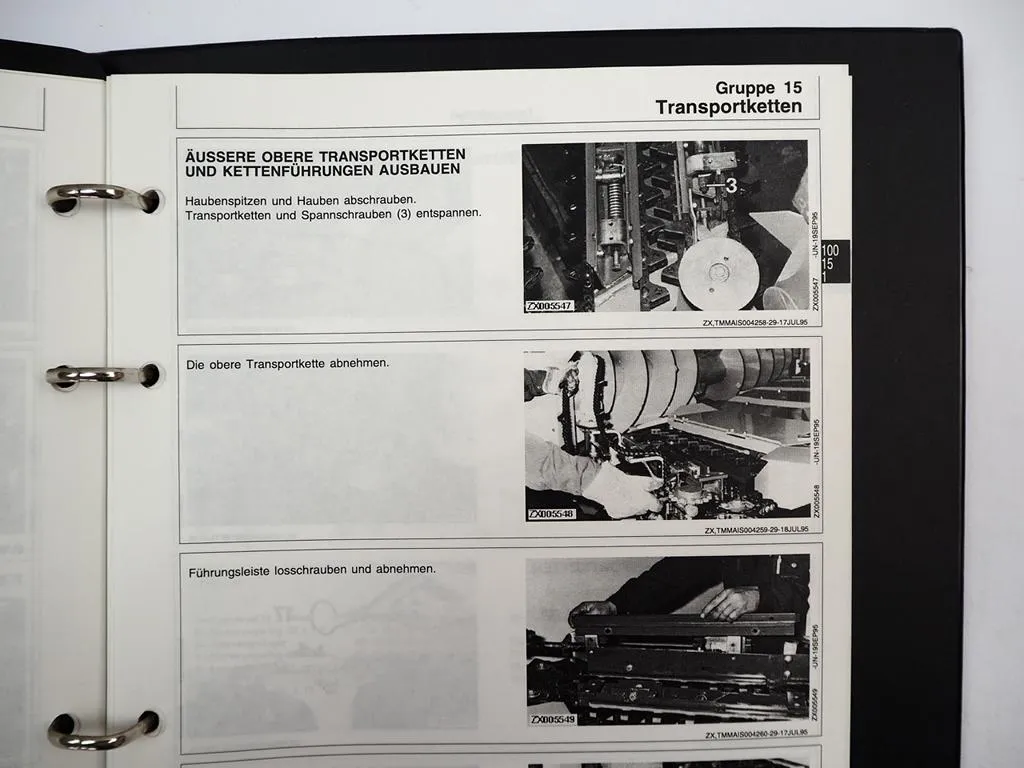 John Deere 630 645 664 665 666 R Maisgebiß Pickup Werkstatthandbuch 1995