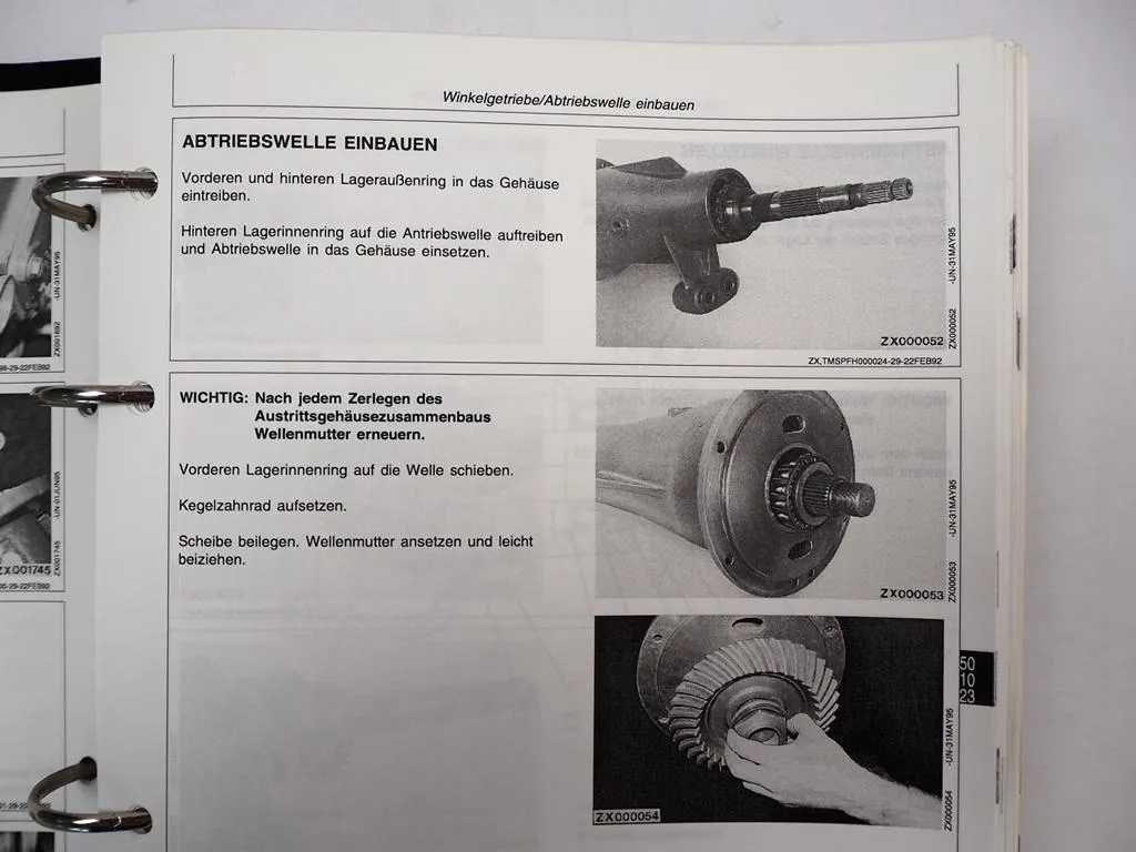 John Deere 6610 6710 6810 6910 Feldhäcksler Werkstatthandbuch 1997