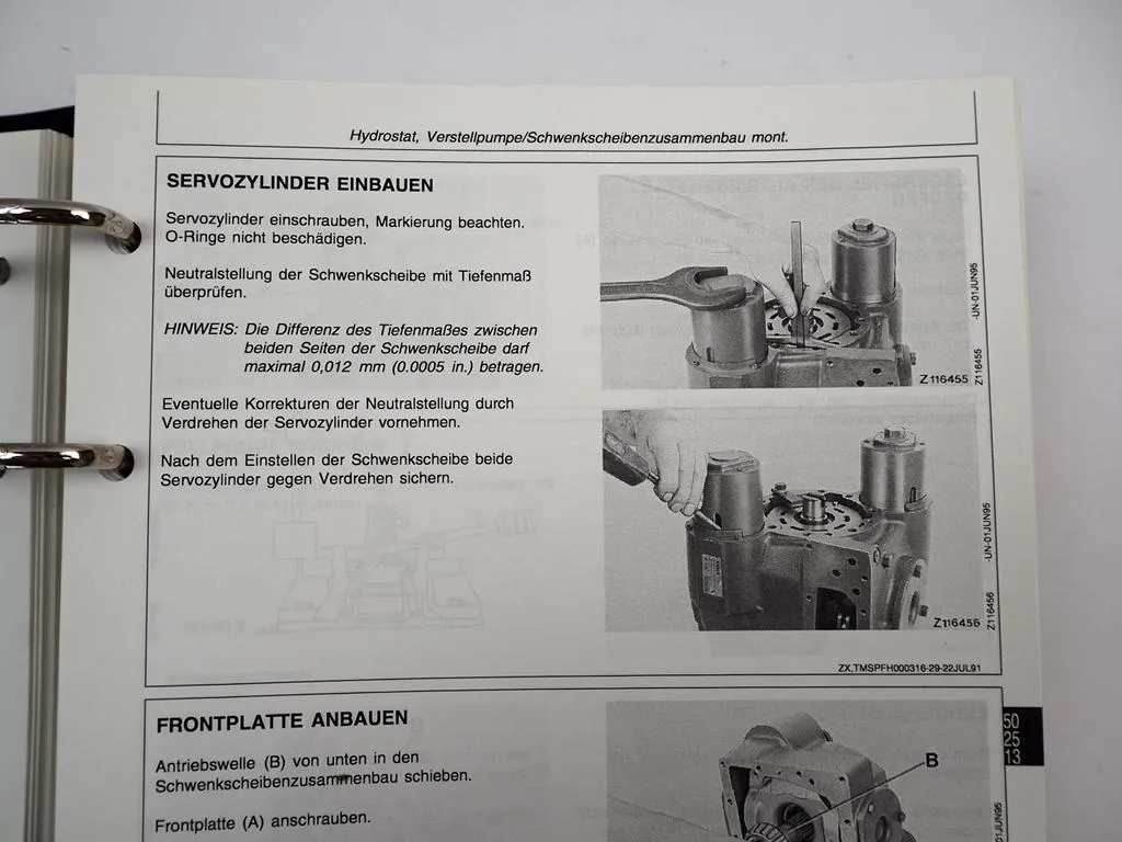 John Deere 6650 6750 6850 6950 Feldhäcksler Werkstatthandbuch Reparatur 1998