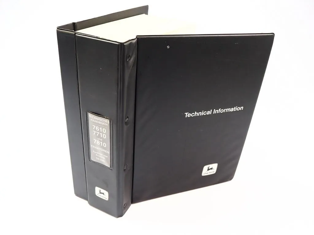 John Deere 7610 7710 7810 Reparaturanleitung & Prüfung Werkstatthandbuch 1997