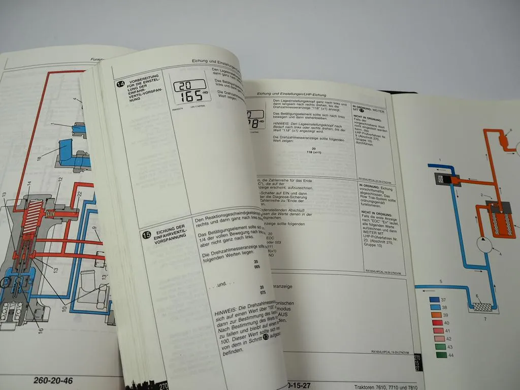 John Deere 7610 7710 7810 Reparaturanleitung & Prüfung Werkstatthandbuch 1997