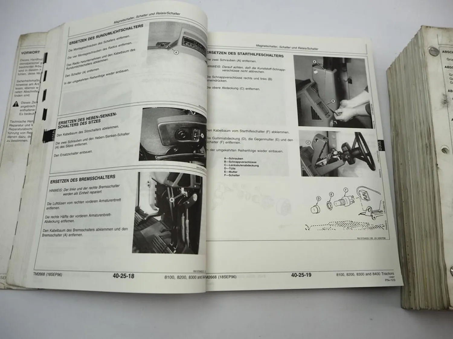 John Deere 8100 8200 8300 8400 Werkstatthandbuch Reparatur & Diagnose 1996