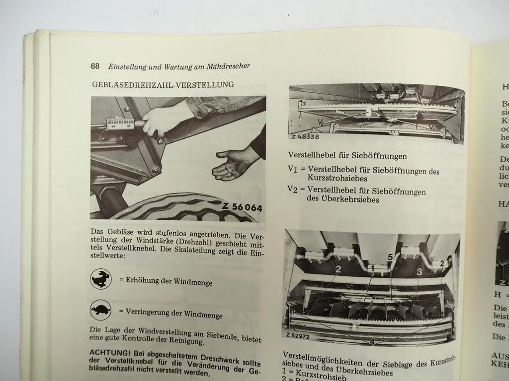 John Deere 950 960 970 Mähdrescher Betriebsanleitung Bedienungsanleitung