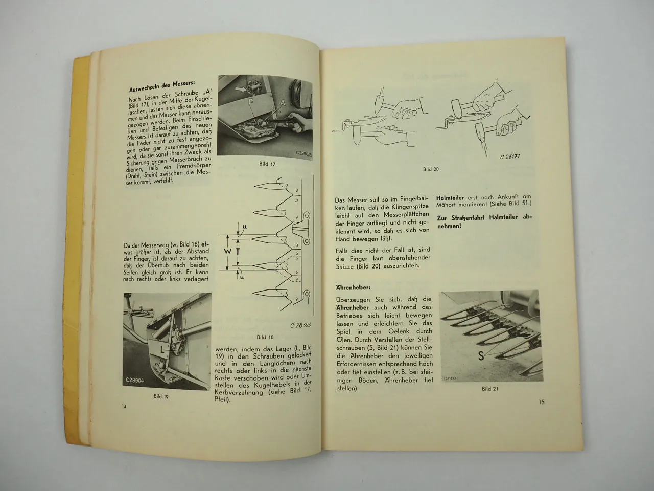 John Deere Lanz MD25S Mähdrescher Betriebsanleitung Bedienung Wartung 1960