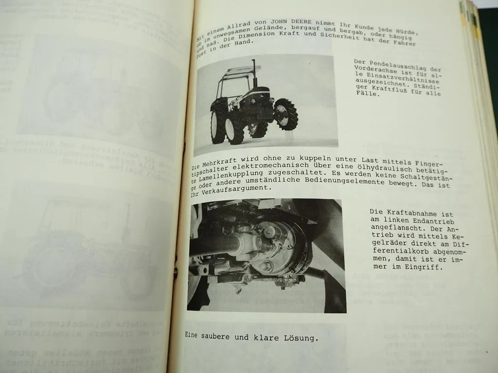 John Deere Verkaufshandbuch Schlepper 310 510 710 Mähdrescher 330 430 530 630