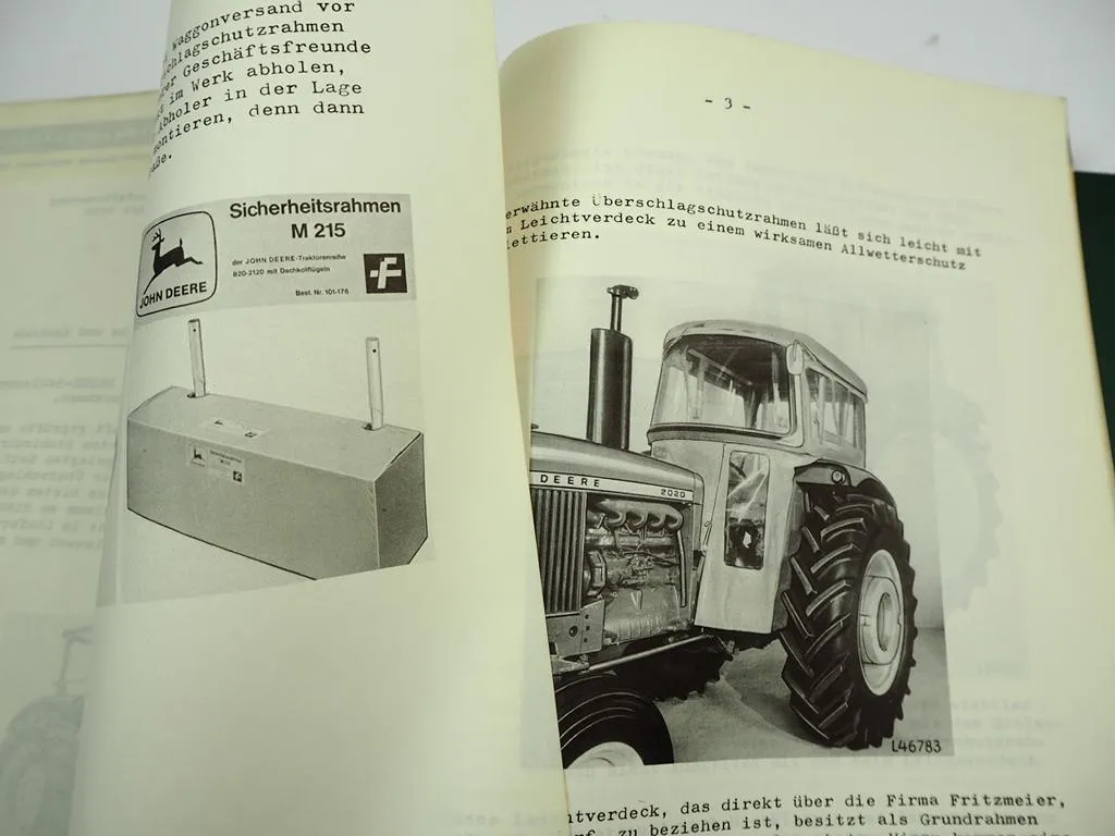 John Deere Verkaufshandbuch Schlepper 310 510 710 Mähdrescher 330 430 530 630