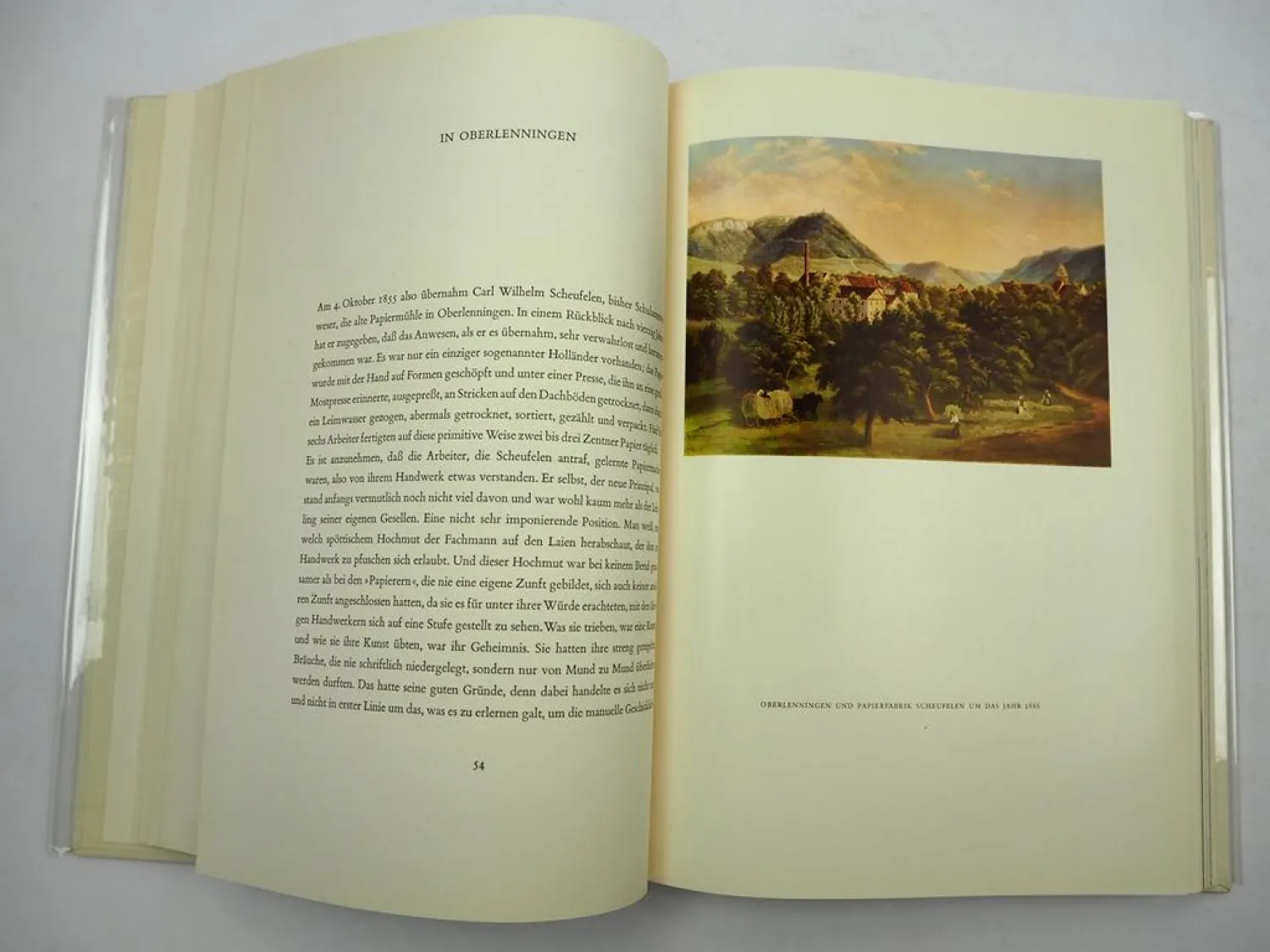 Jubiläumsausgabe Festschrift 100 J. Papierfabrik Scheufelen Oberlenningen 1955