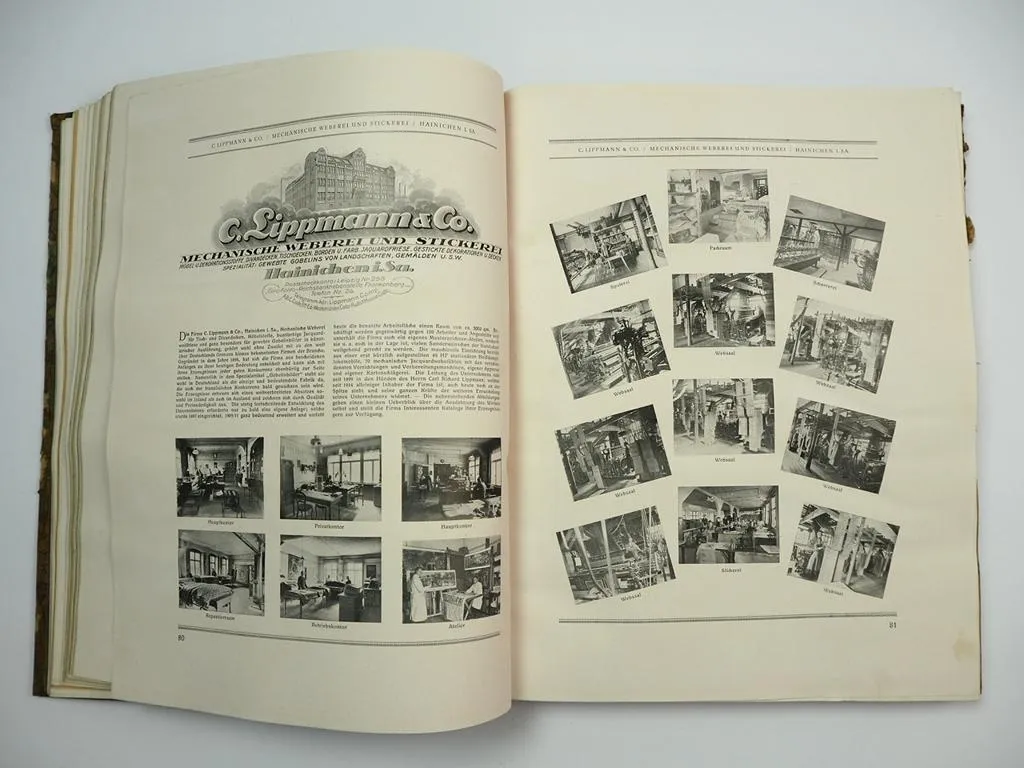 Jubiläumsfirmen des Handelskammer Bezirks Chemnitz Sachsen 1926