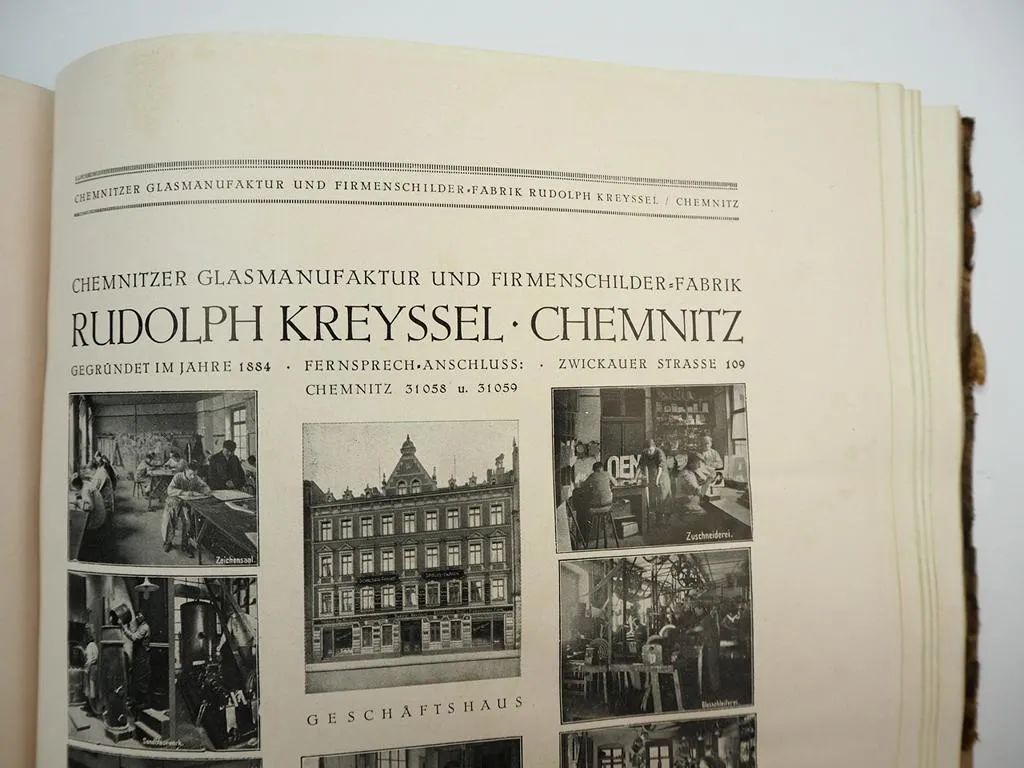 Jubiläumsfirmen des Handelskammer Bezirks Chemnitz Sachsen 1926
