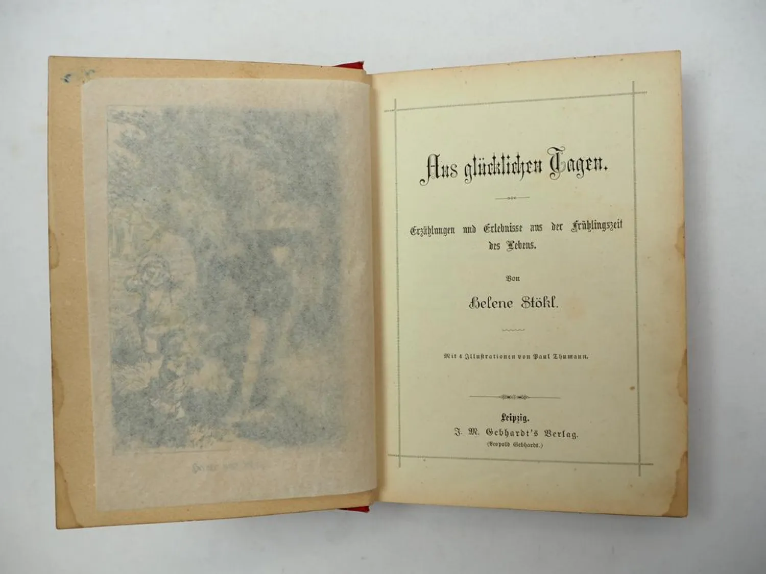 Jugendbuch Aus glücklichen Tagen Helene Stökl