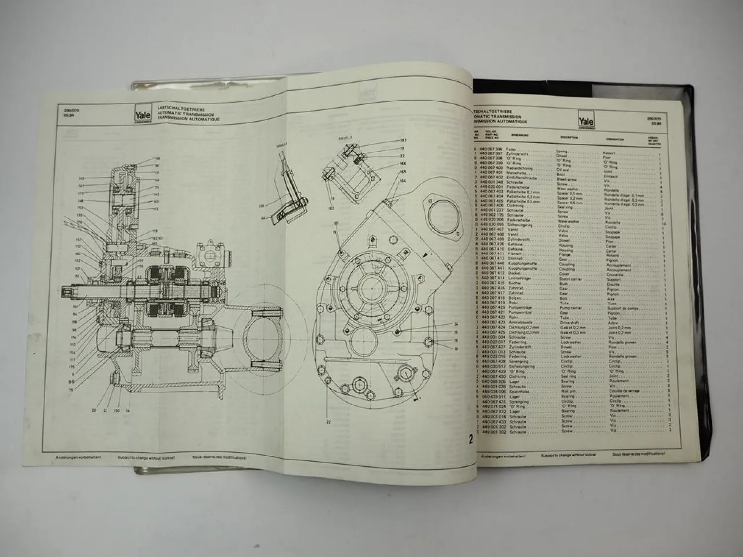 Jungheinrich Yale GDP GLP 070 080 110 EEPA Stapler Ersatzteilliste Parts List