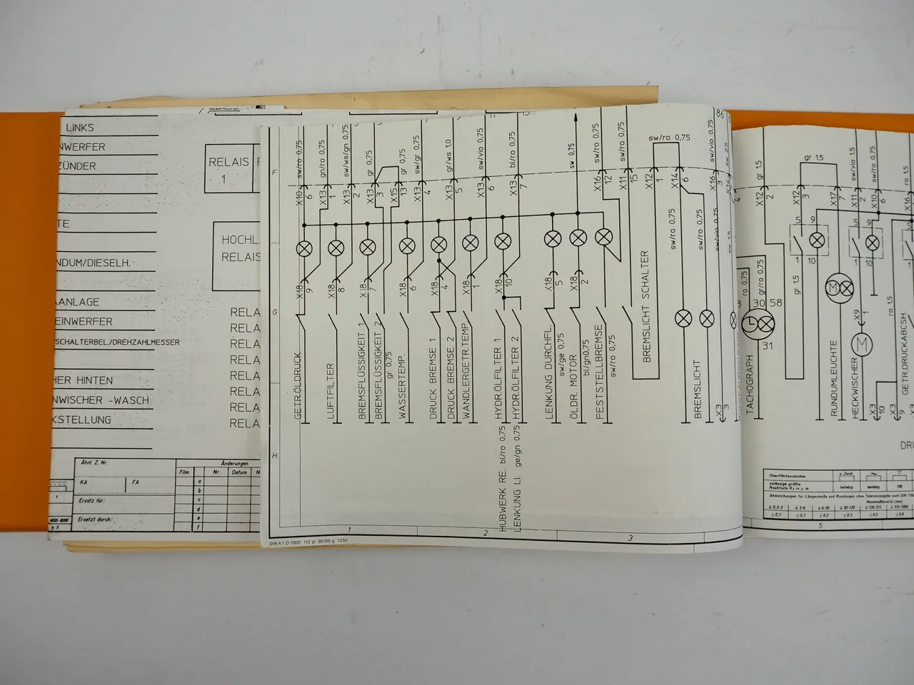 Kaelble Gmeinder SL18F Radlader Ersatzteilliste Spare Parts List Schaltplan