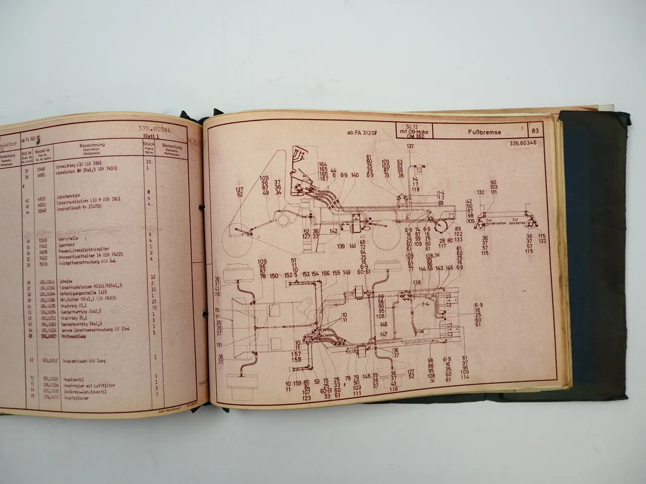Kaelble SL12 Schaufellader Betriebsanleitung Wartung Ersatzteilliste 1969