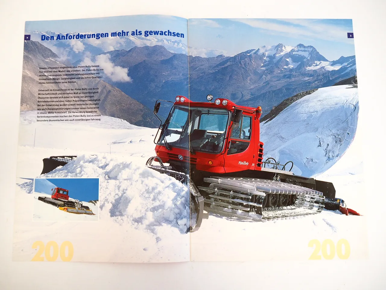Kässbohrer Pisten Bully 200 Raupe Prospekt 1997
