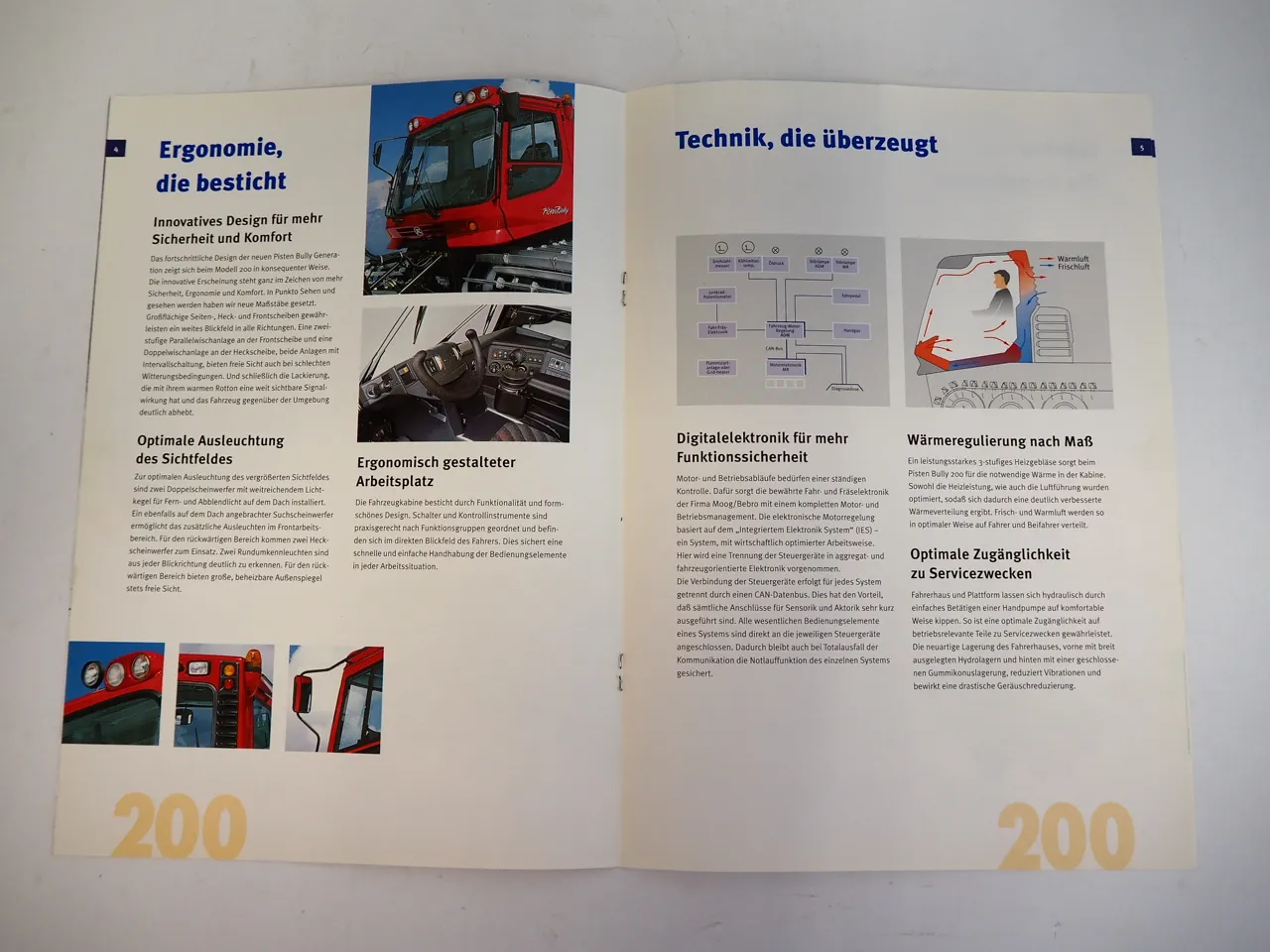 Kässbohrer Pisten Bully 200 Raupe Prospekt 1997