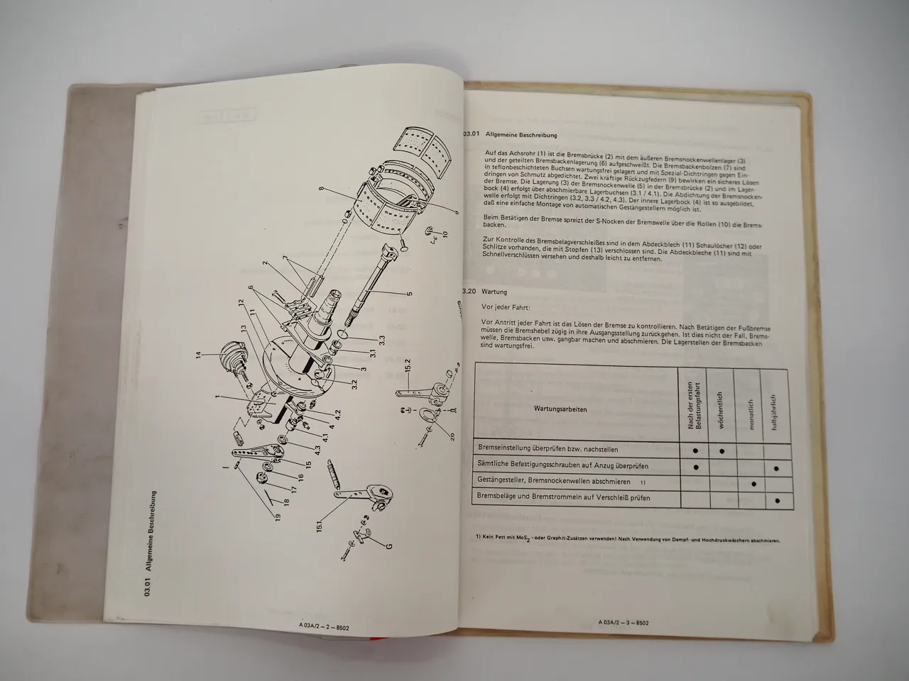 Kässbohrer VKH DKH Hydraulik Kipper Betriebsanleitung 1980er Jahre