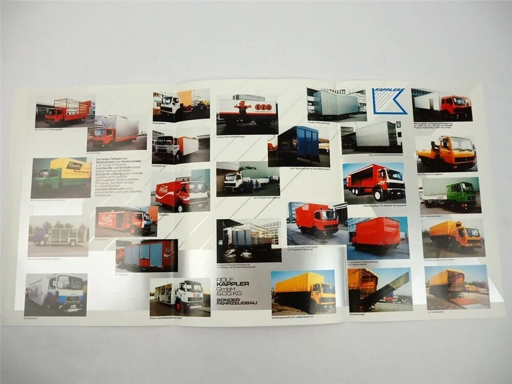 Kappler Sonderfahrzeugbau Fellbach Aufbauten für LKW Fertigungsprogramm Prospekt
