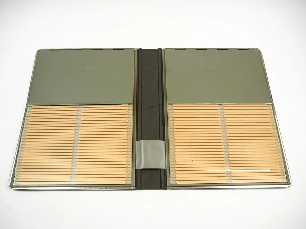 Kardex Sammelmappe Kartei Ordner für Postkarten mit Inhalt