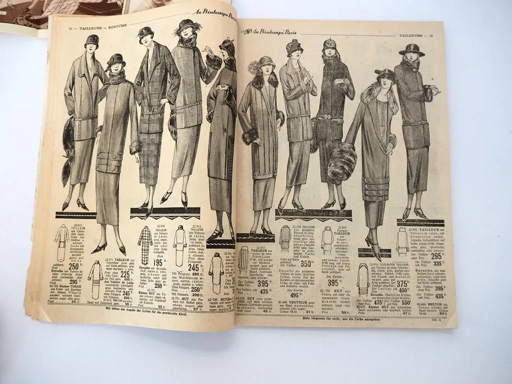 Katalog Au Printemps Paris Hiver 1924 Mode Hüte Parfüm Pelze Schmuck