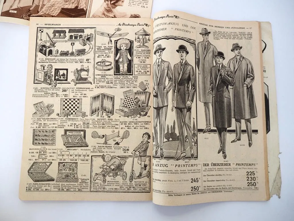 Katalog Au Printemps Paris Hiver 1924 Mode Hüte Parfüm Pelze Schmuck