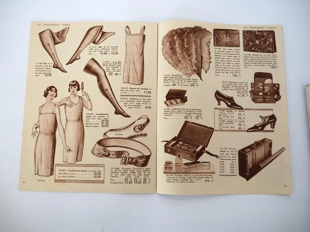 Katalog Au Printemps Paris Hiver 1924 Mode Hüte Parfüm Pelze Schmuck