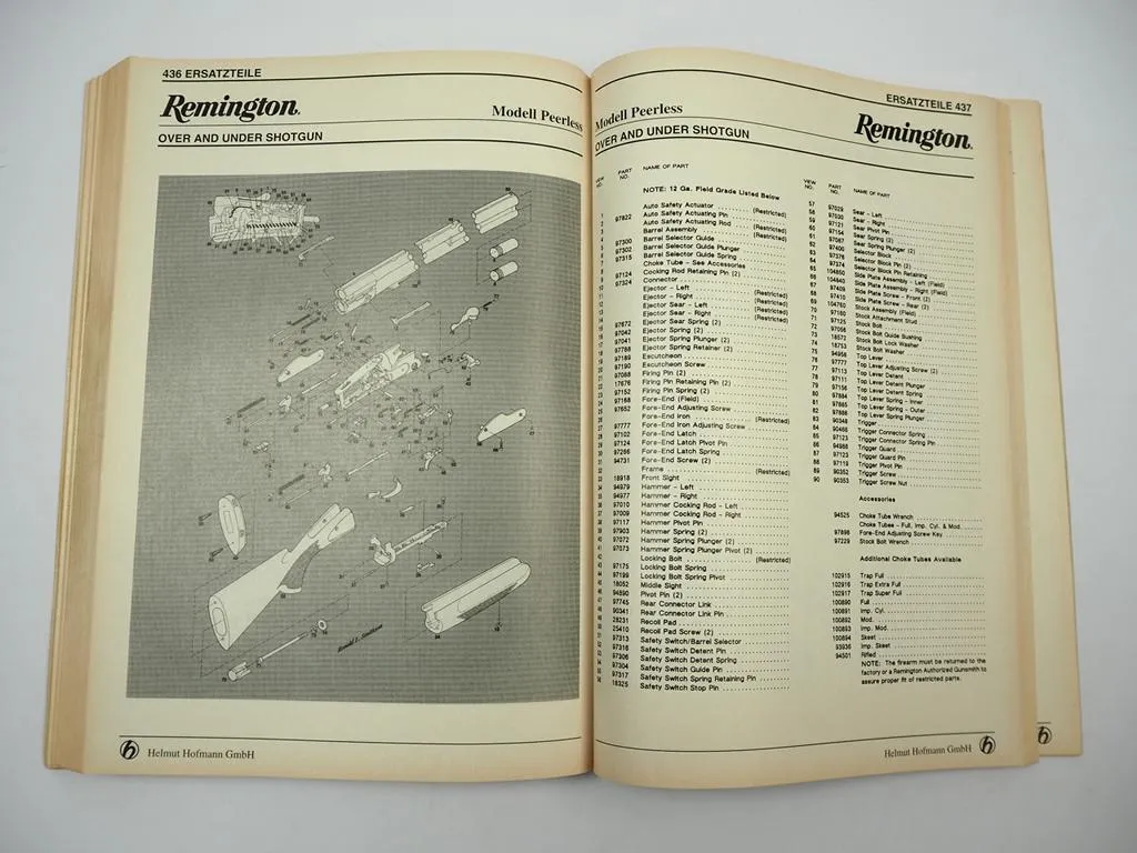 Katalog Helmut Hofmann GmbH Die Waffe Repetierwaffen Kurzwaffen Sportbogen 1995