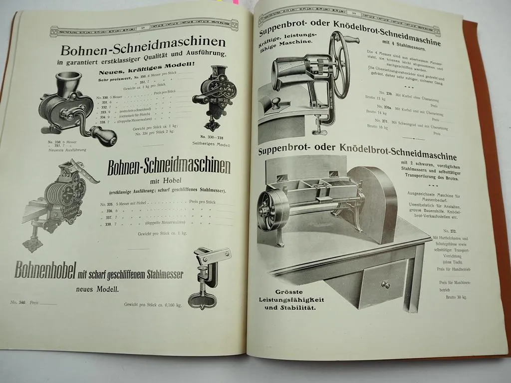 Katalog Hotel & Haushaltungs Maschinen 1910 Wilhelm Model in Feuerbach Stuttgart